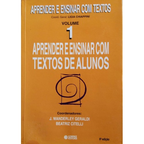 APRENDER A ENSINAR COM TEXTOS VOLUME 1