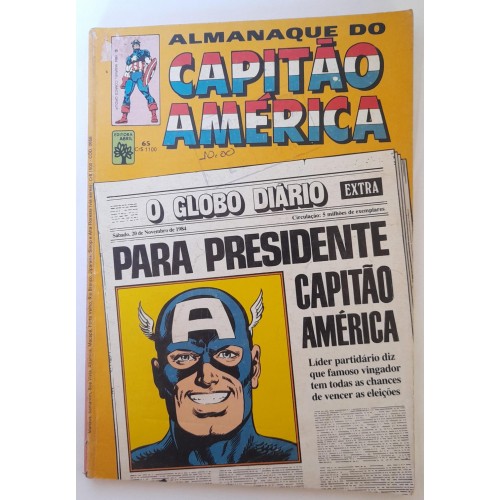 ALMANAQUE DO CAPITÃO AMERICA/PARA PRESIDENTE CAPITÃO AMÉRICA ALMANAQUE DO CAPITÃO AMERICA/PARA PRESIDENTE CAPITÃO AMÉRICA