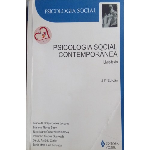PSICOLOGIA SOCIAL CONTEMPORÂNEA (LIVRO TEXTO)