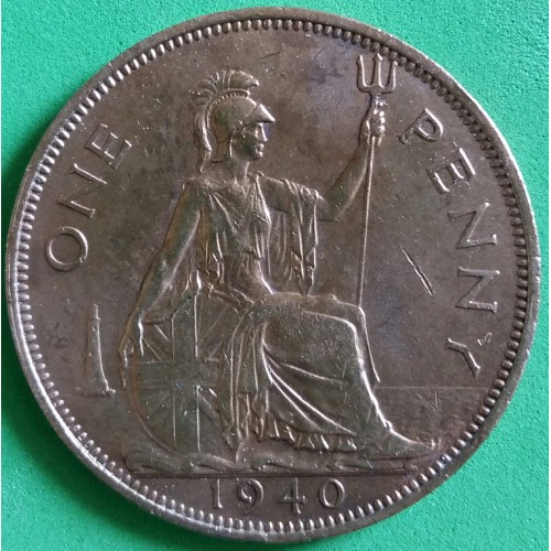 INGLATERRA ONE PENNY ANO 1940