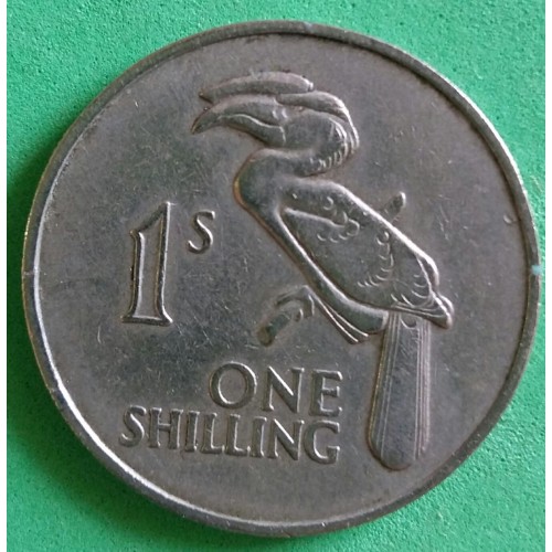ZAMBIA 1 SHILLING ANO 1964 
