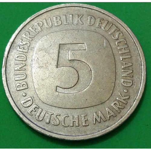 ALEMANHA  5 DEUTSCH MARK ANO 1975
