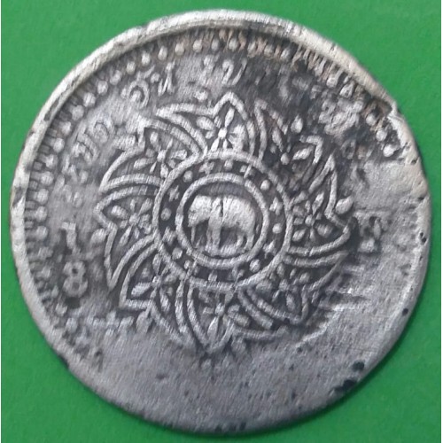 TAILÂNDIA 1/8 FUANG DE PRATA ANO 1862
