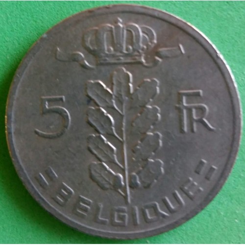 BELGICA 5 FRANCOS ANO 1963