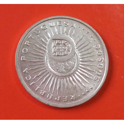 PORTUGAL 500 ESCUDO DE PRATA ANO 1997 TERCEIRO CENTENÁRIO DA MORTE DO PADRE ANTONIO VIEIRA