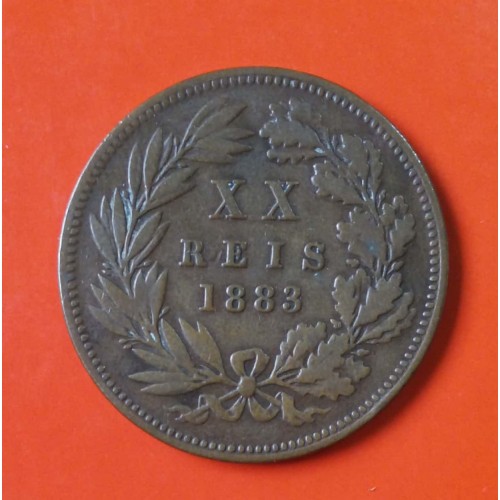 PORTUGAL X.X REIS DE COBRE ANO 1883 